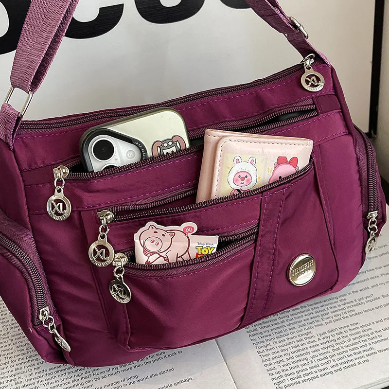 Bolso de mujer, bolso bandolera, bolso cuadrado pequeño de moda, mochila pequeña con múltiples compartimentos, bolso de hombro pequeño, bolso de mujer