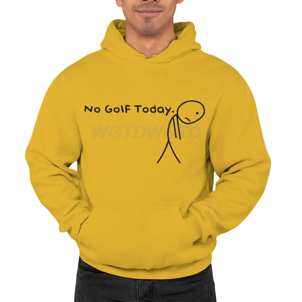 Ropa de hombre No Golf Today divertido triste Stickman golfistas moda ropa de calle Sudadera con capucha Casual divertido ropa de hombre