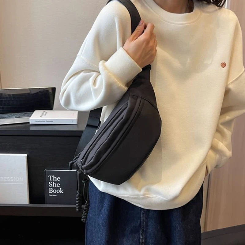 Bolsos casuales para hombres y mujeres, bolsos cruzados de moda, bolsos deportivos para el pecho, bolsos únicos y versátiles