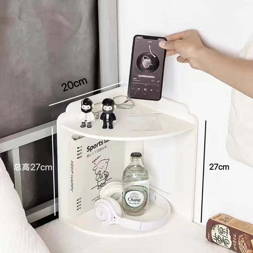 Estante de Almacenamiento Esquinero para Escritorio, Caja Organizadora de Gran Capacidad para Dormitorio, Caja de Almacenamiento de Artículos Diversos para Dormitorio, Barra de Exhibición, Exhibidor de Productos