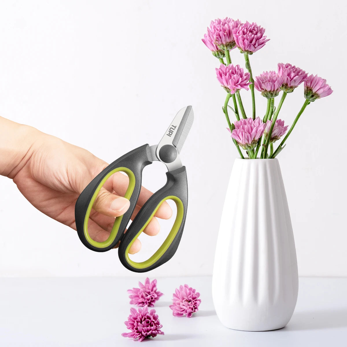 Tijeras de jardinería, tijeras de podar, tijeras de floristería para plantas y flores, hoja de acero inoxidable, herramienta de corte de injerto para jardín