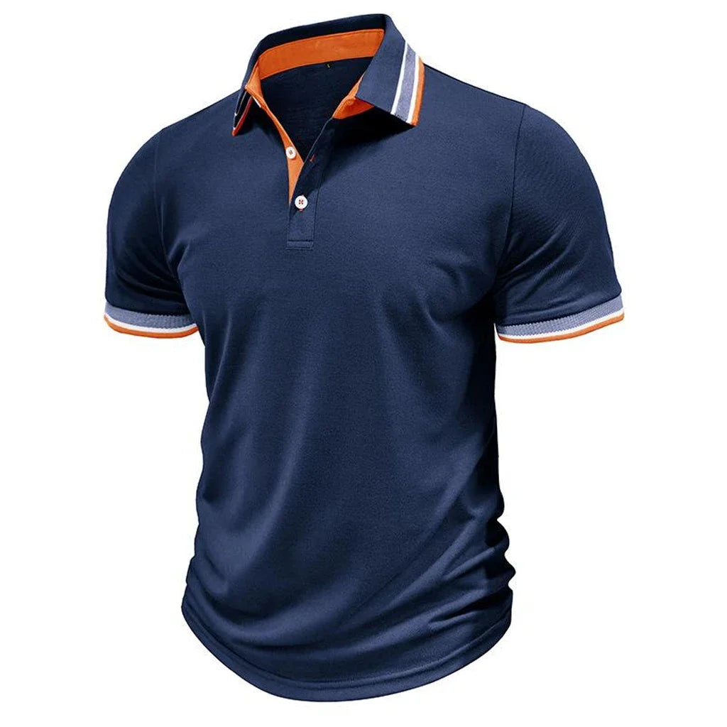 Ropa de verano para hombre, Polo de golf de manga corta, Polo informal con solapa con estampado digital 3D