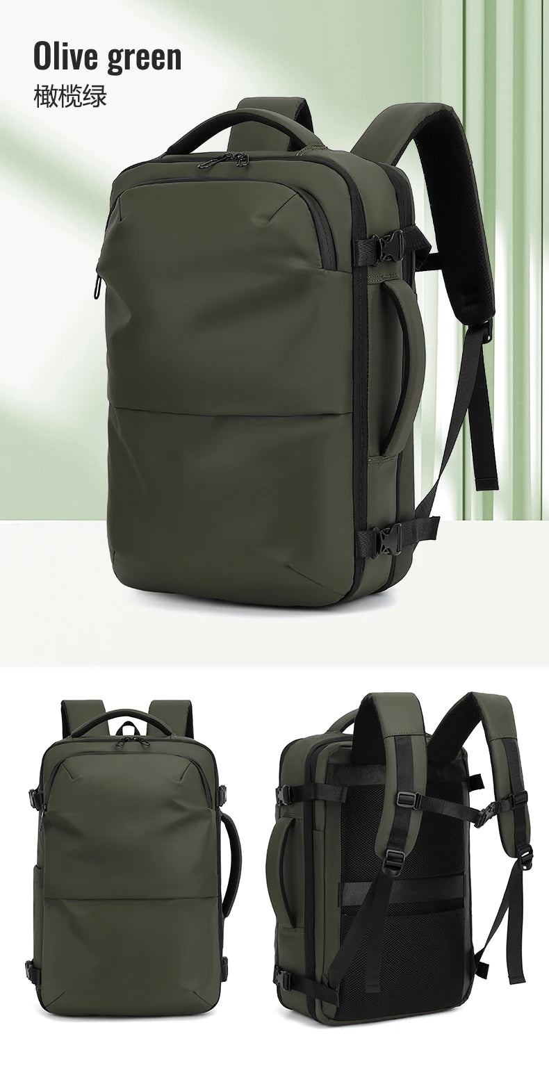 Mochila para hombre, bolsa de viaje multifuncional, compresión al vacío, impermeable, para viajes de negocios, nueva mochila para parejas