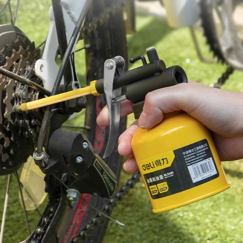 Lubricación de lata de aceite, bomba de alta presión de Metal, pistolas de grasa, botella de aceite de coche, herramienta de reparación de automóviles, 180ml