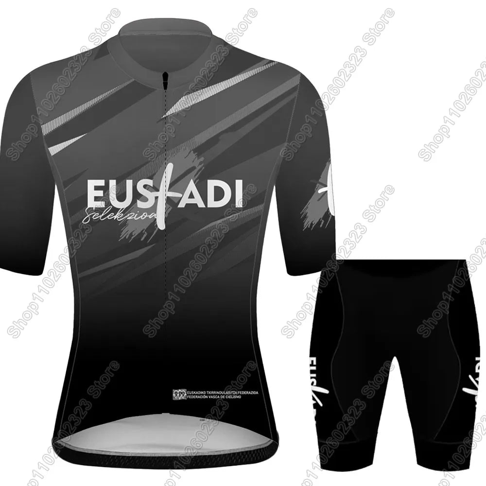Euskadi equipo ciclismo Jersey 2025 conjunto verano España Ropa de bicicleta camisas de bicicleta traje pantalones cortos con pechera MTB Ropa Maillot