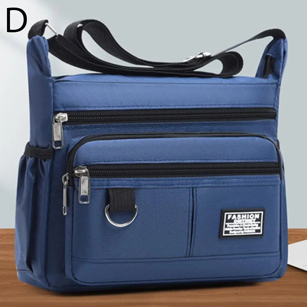 Bolso de mensajero para hombre, bolso cruzado para hombre, bolsos de un solo hombro, bolsa de almacenamiento de gran capacidad, bolsos cruzados de negocios con múltiples bolsillos
