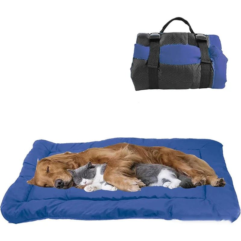 Manta plegable impermeable para cama de perro, estera de Picnic para perros, asiento de coche para perros pequeños, medianos y grandes, almohadilla portátil para acampar y viajar para mascotas