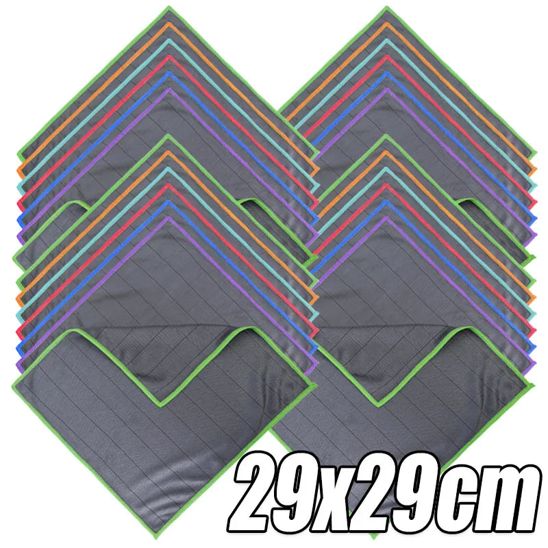 Paño de Microfibra Multiusos para Lavado de Autos, Altamente Absorbente, Sin Pelusas, Resistente a Arañazos, Ideal para Detallado