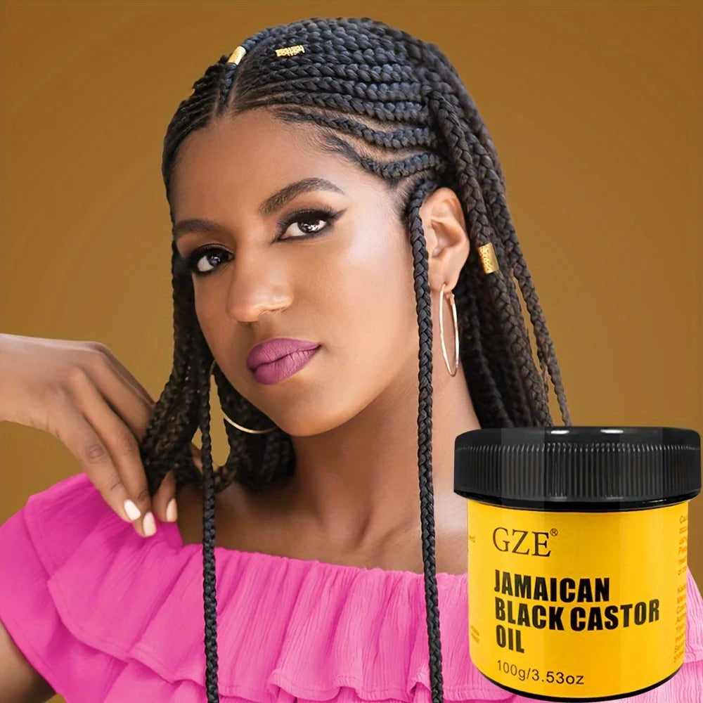 GZE JAMAICAN Aceite de ricino negro puro prensado en frío para el crecimiento del cabello, hidratación de la piel y la salud del cuero cabelludo: promoción del cabello grueso