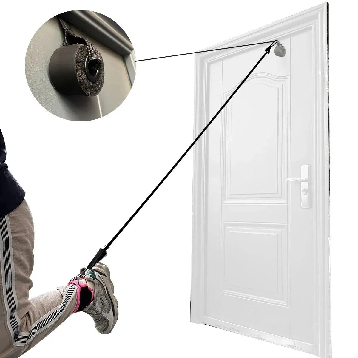 Correas de tobillo para Fitness, puños de soporte ajustables con anillo en D, polea para entrenamiento de fuerza de piernas para gimnasio con hebilla, protector deportivo, abductores de seguridad