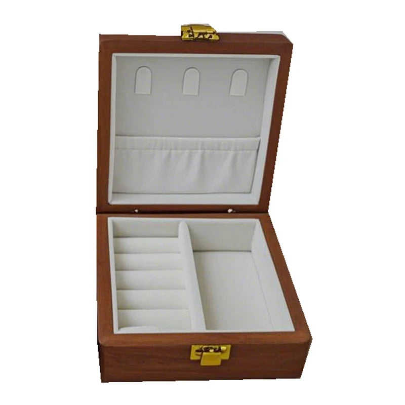 Caja de joyería de madera, pulseras de lujo, anillos, caja expositora, collares, pendientes, escaparate, baratija de mujer, Estuches de almacenamiento de joyería