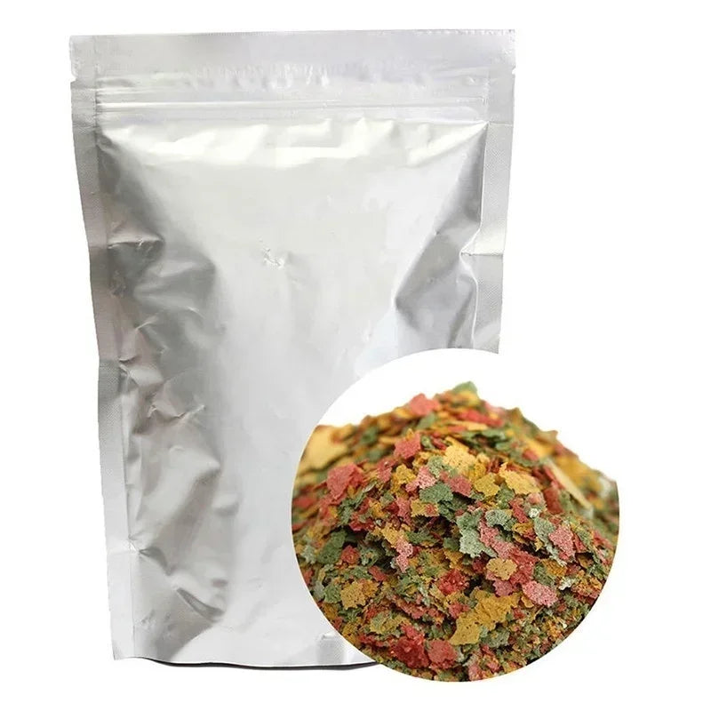 100 g/packPequeño alimento para peces ornamentales tropicales, acuario, pescado, rebanada fina, alimentación para peces, crecimiento de plántulas, comida, herramientas de pesca familiares