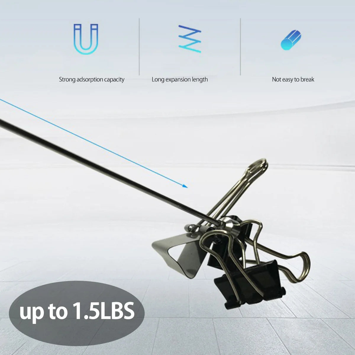 Herramienta de recogida de bolígrafo magnético telescópico extensible, Mini varilla de recuperación magnética ajustable de 1,5 LB para reparación de automóviles, dispositivo de garaje