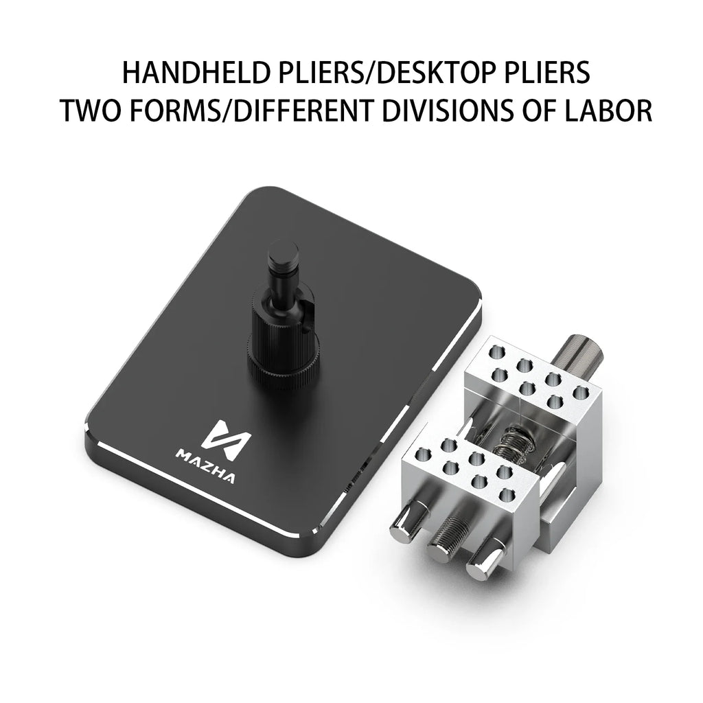 MAZHA T0010 Mini tornillo de banco de mesa portátil 2 en 1, abrazadera ajustable compacta para modelar Hobby, accesorios de herramientas de precisión DIY