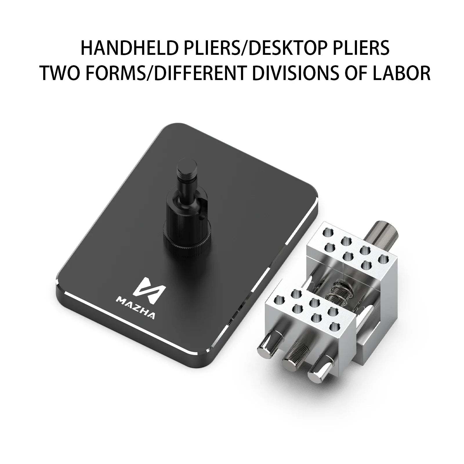 MAZHA T0010 Mini tornillo de banco de mesa portátil 2 en 1, abrazadera ajustable compacta para modelar Hobby, accesorios de herramientas de precisión DIY