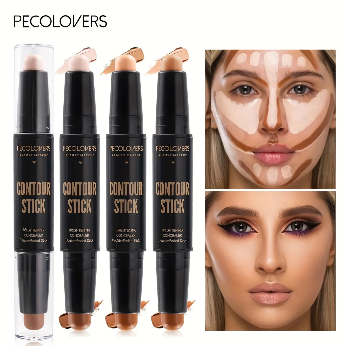 Corrector facial para contorno de la cara, bronceador, belleza, contorno, Base de maquillaje, crema para cosméticos para mujeres, nuevo