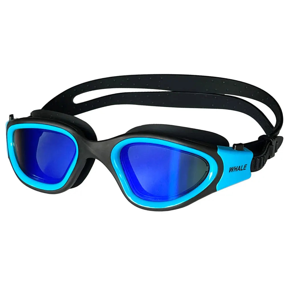 Gafas de natación profesionales antivaho para adultos, lentes de protección UV para hombres y mujeres, gafas de natación de silicona ajustables impermeables en la piscina