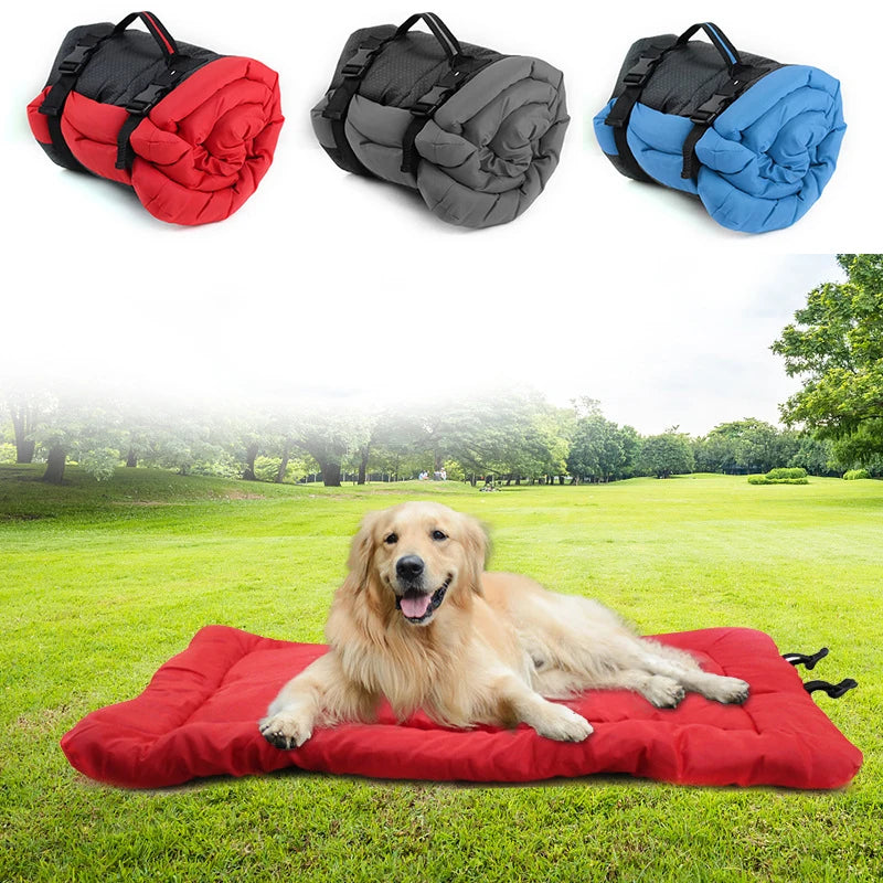 Manta plegable impermeable para cama de perro, estera de Picnic para perros, asiento de coche para perros pequeños, medianos y grandes, almohadilla portátil para acampar y viajar para mascotas