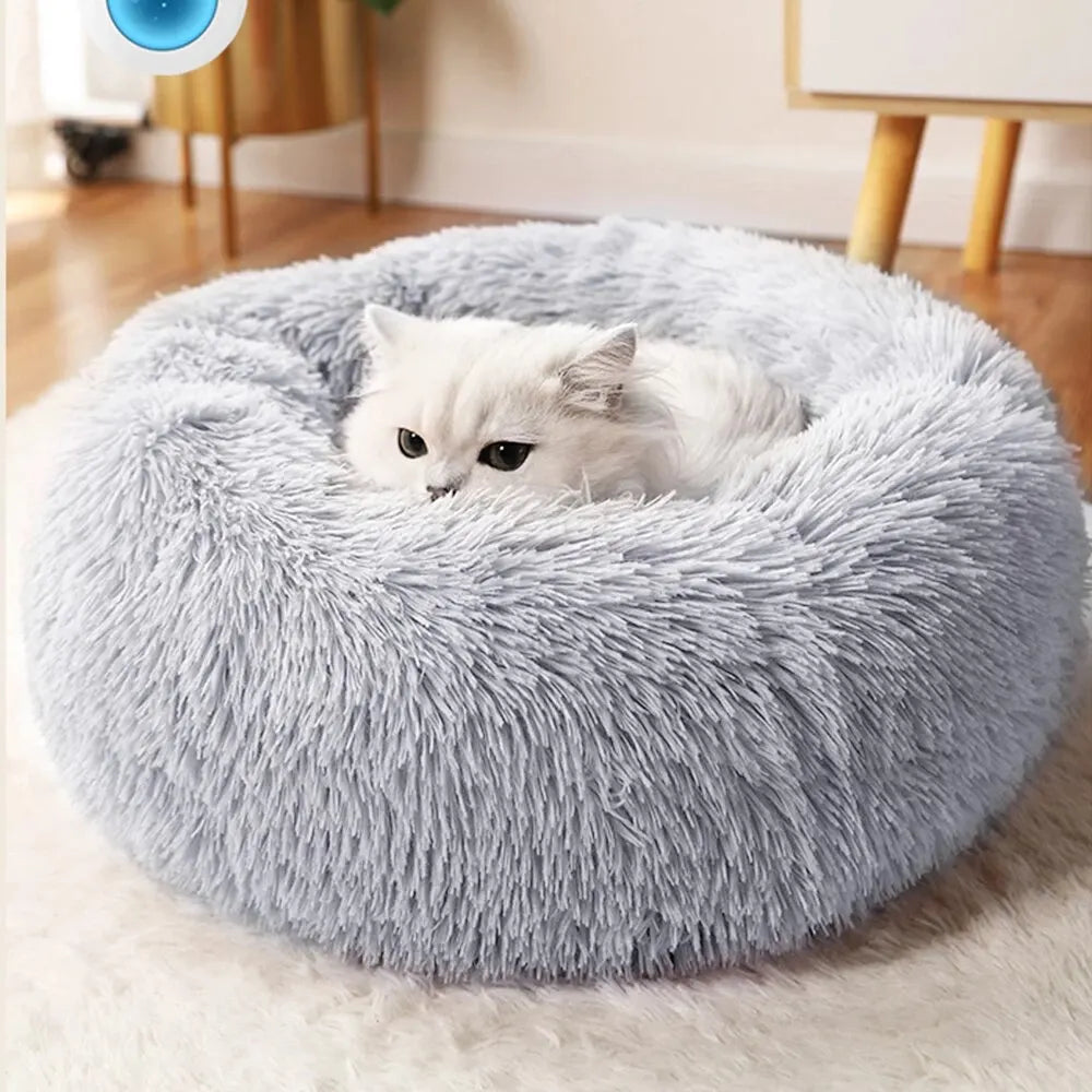 Cama súper para gatos, nido para gatos para dormir cálido, suave y largo de felpa, la mejor cama para perros, cesta, cojín, cama para gatos, estera para gatos, animales para dormir