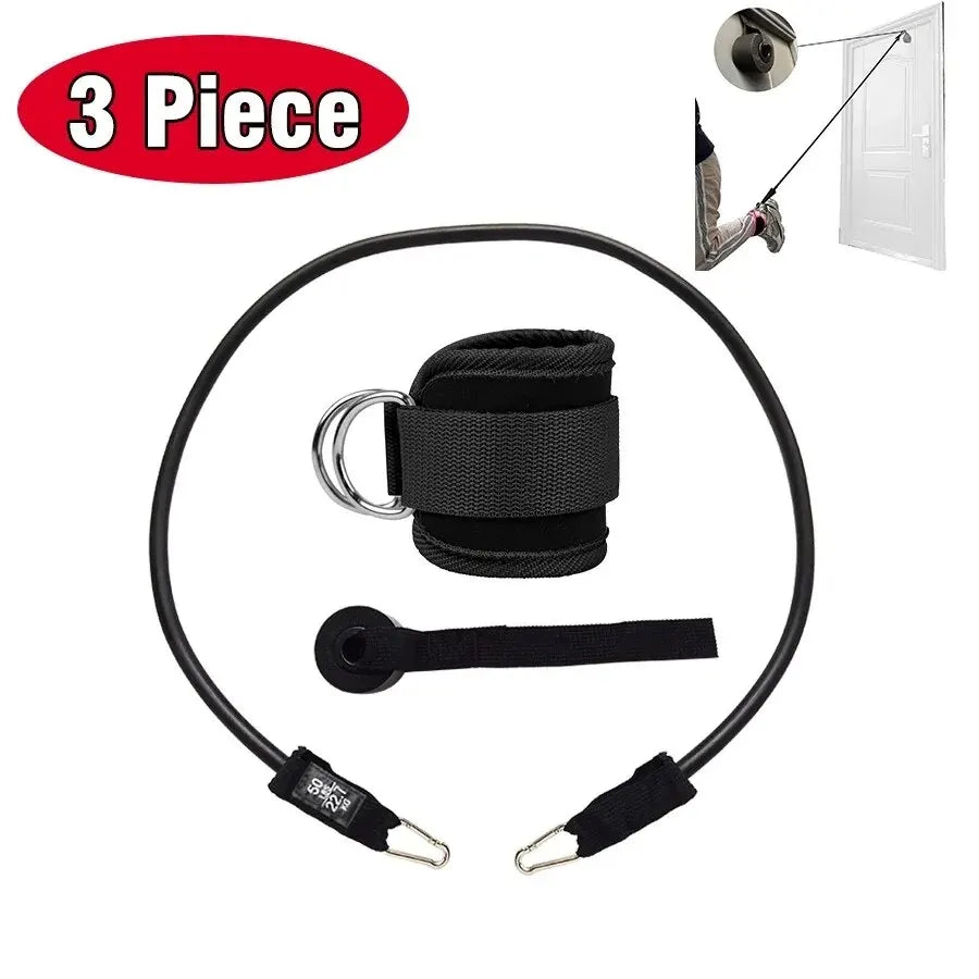 Correas de tobillo para Fitness, puños de soporte ajustables con anillo en D, polea para entrenamiento de fuerza de piernas para gimnasio con hebilla, protector deportivo, abductores de seguridad