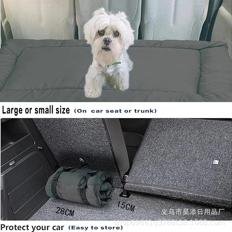 Manta plegable impermeable para cama de perro, estera de Picnic para perros, asiento de coche para perros pequeños, medianos y grandes, almohadilla portátil para acampar y viajar para mascotas