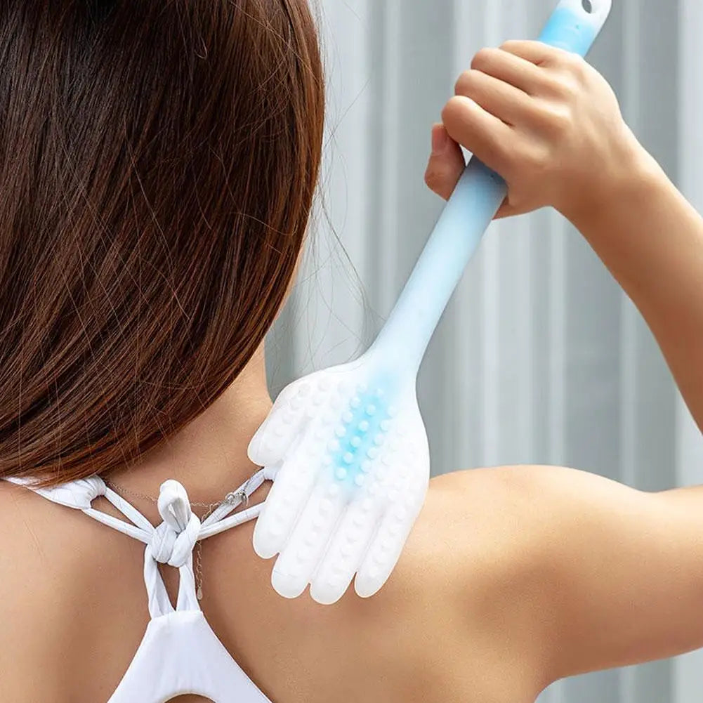 Martillo de Masaje Meridian Stick para Masaje Manual con Diseño Ergonómico en Forma de Espalda, Plástico Elástico, Ideal para Terapia Física