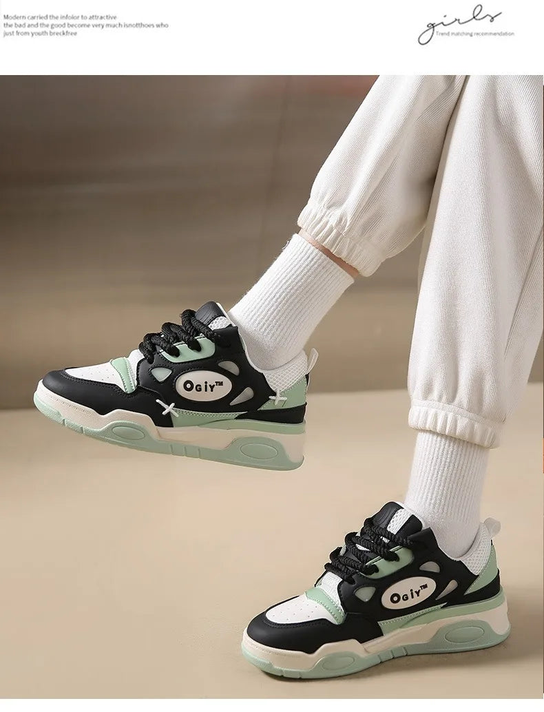 Zapatillas de deporte gruesas para hombre, zapatos de suela suave para correr, informales, de cuero de microfibra, transpirables, con plataforma aumentada de altura