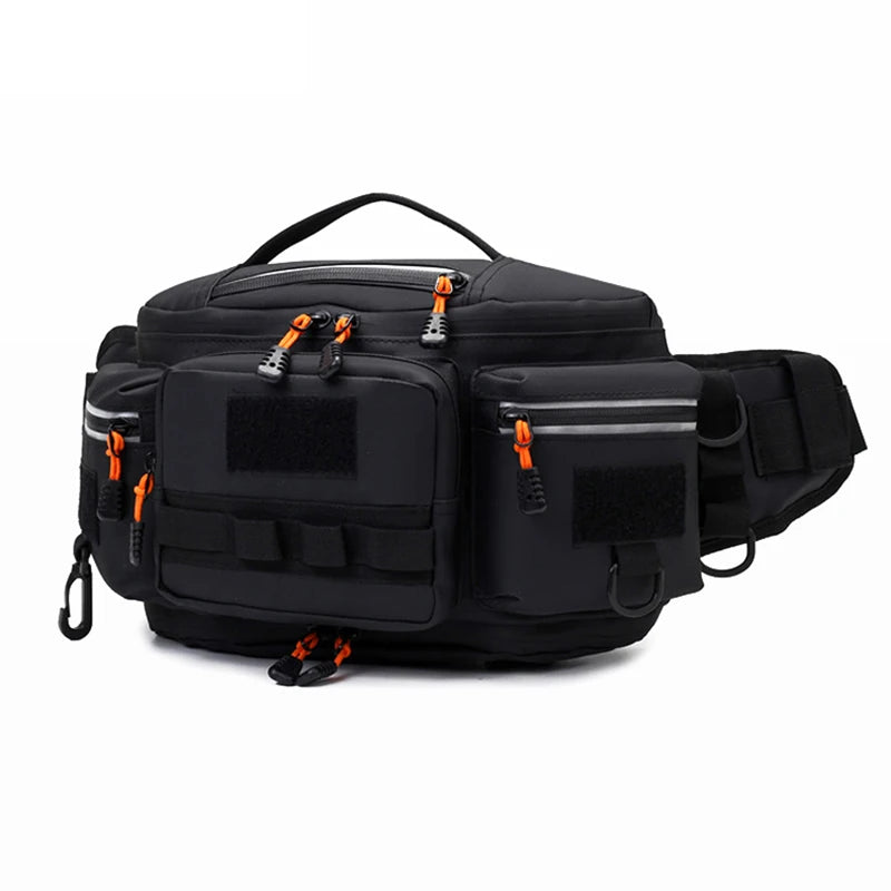 Bolsa de pecho para senderismo para hombre, riñonera de viaje con múltiples bolsillos, para escalada al aire libre, correr, ciclismo, bandolera, bolsa de aparejo con cinturón Molle deportiva