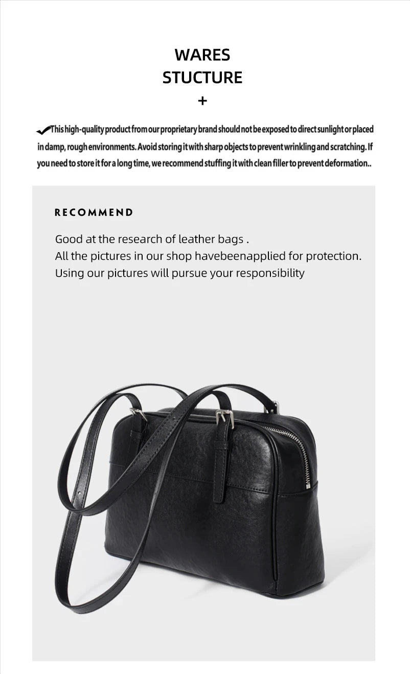 Bolso de Mano para Mujer 2025, Nuevo Bolso Boston, Bolso Bowling, Bolso de Hombro de Cuero Genuino, Bolso de Mujer