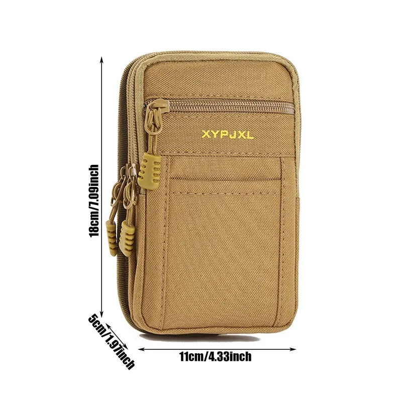 Riñonera para hombre, bolsa para exteriores, impermeable, táctica, militar, deporte, cinturón de caza, Molle, bolsas de nailon para teléfono móvil, herramientas de viaje