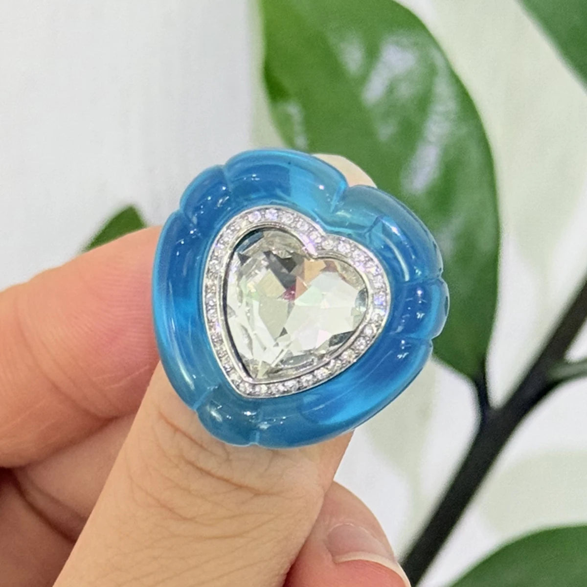 2026 nueva tendencia conjunto de joyería para fiesta de cóctel encanto amarillo verde azul cristal brillante pendientes de lujo anillo regalo romántico para mujeres