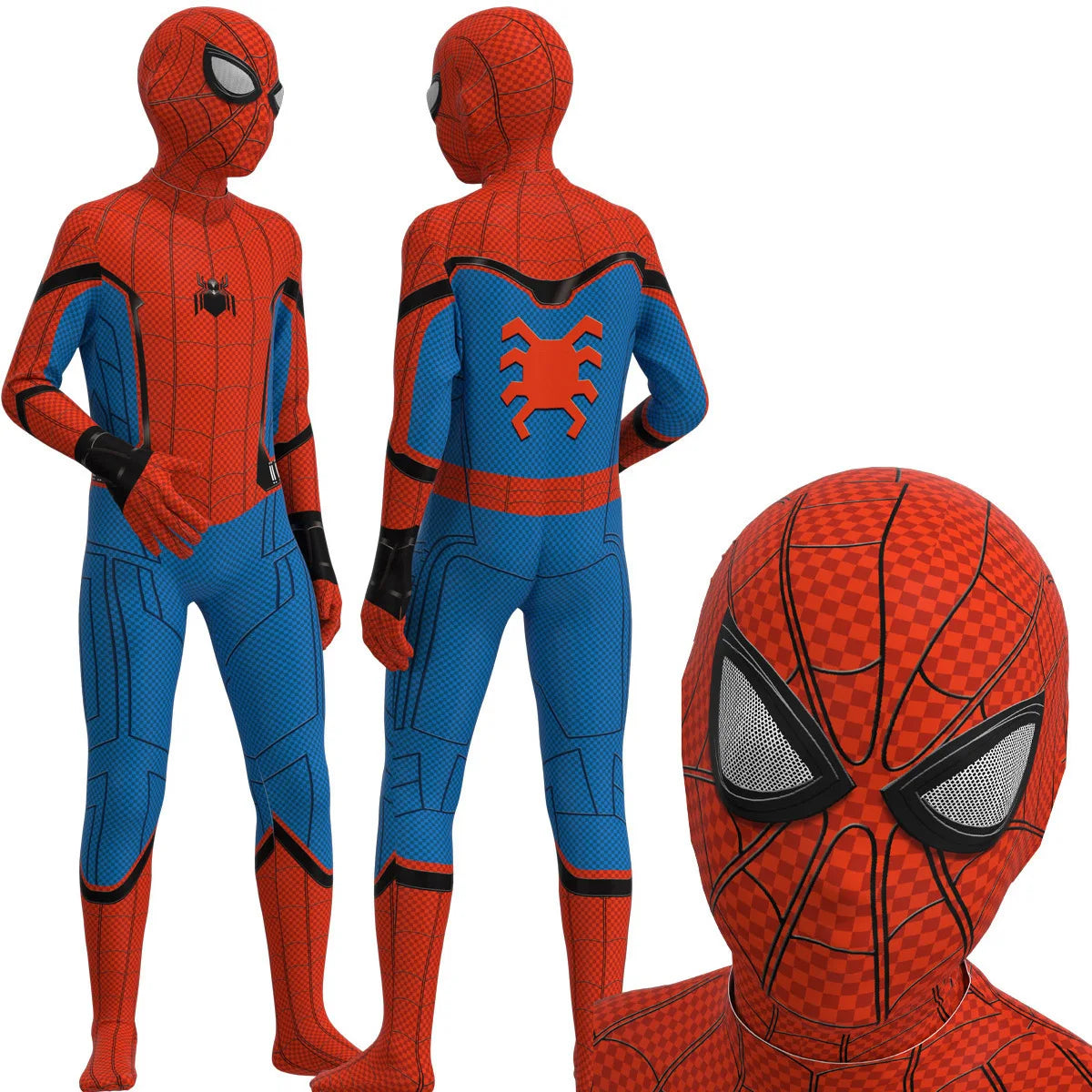 Disfraz de superhéroe de araña para niños, mono de LICRA, disfraces de Halloween, mono, conjunto de fiesta de separación para niños, mono de Halloween