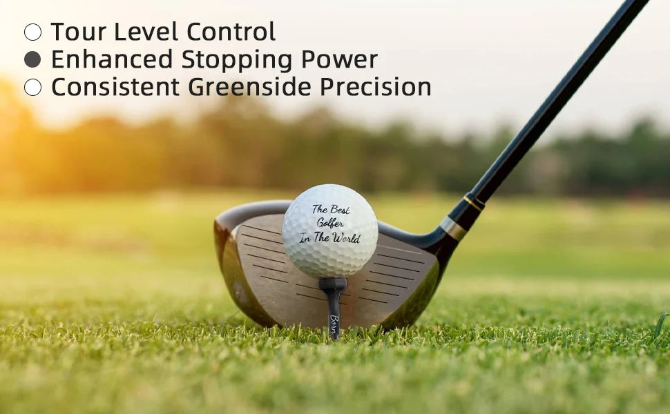 Divertido juego de regalos de golf para hombres, regalo de golf novedoso incluido, 3 pelotas de golf + 3 camisetas de golf + 1 marcador de pelota, regalo perfecto para golfista