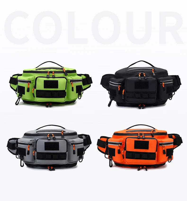 Bolsa de pecho para senderismo para hombre, riñonera de viaje con múltiples bolsillos, para escalada al aire libre, correr, ciclismo, bandolera, bolsa de aparejo con cinturón Molle deportiva