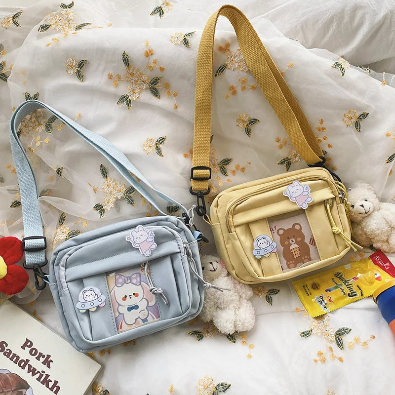 Nuevo Bolso Kawaii para niñas, novedad de 2024, Bolso transparente JK, Bolso cruzado pequeño para mujeres, bolsos y Bolsos de hombro, Bolso Itabag