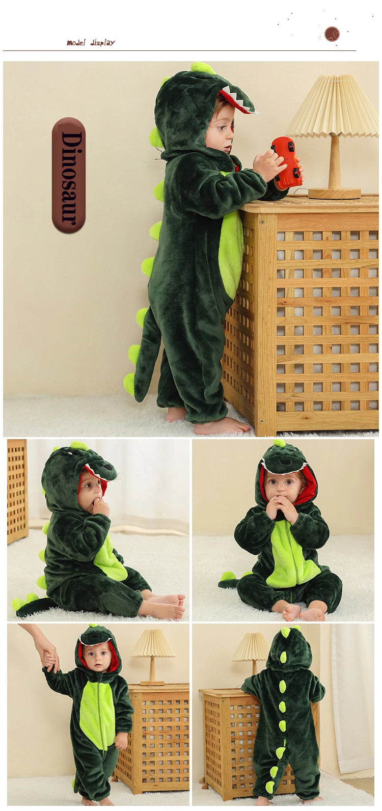 Pijamas térmicos de franela para bebés, ropa de invierno para niños pequeños, monos de ardilla y vaca, mono infantil