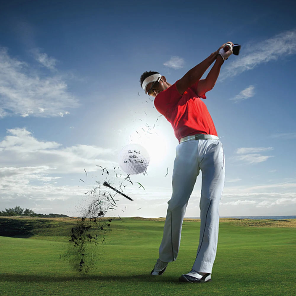 Divertido juego de regalos de golf para hombres, regalo de golf novedoso incluido, 3 pelotas de golf + 3 camisetas de golf + 1 marcador de pelota, regalo perfecto para golfista