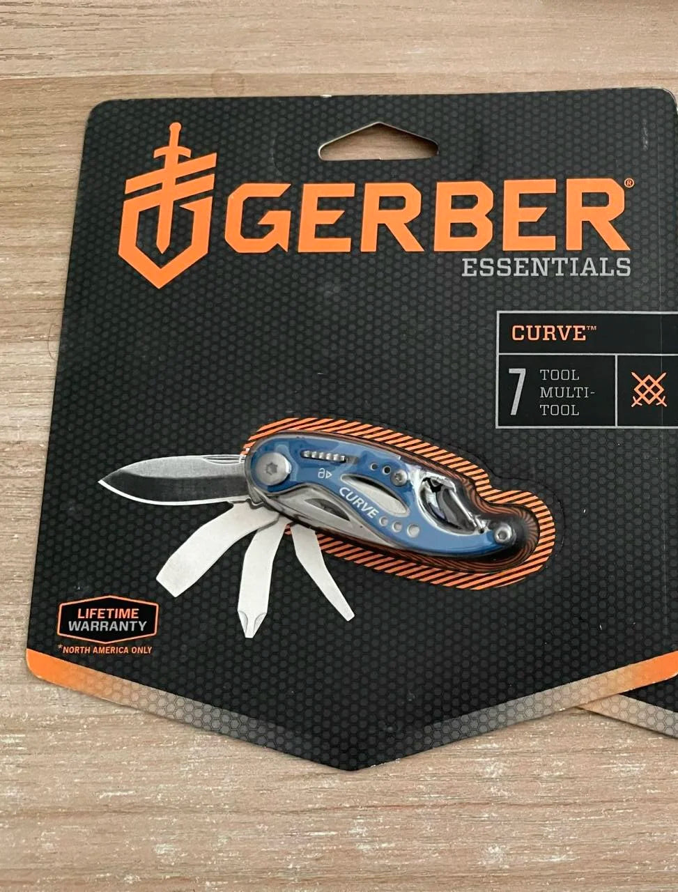 GERBER CURVE-multiherramienta para acampar, accesorios tácticos de supervivencia, aparatos edc para exteriores, mango de aluminio de autodefensa para caza