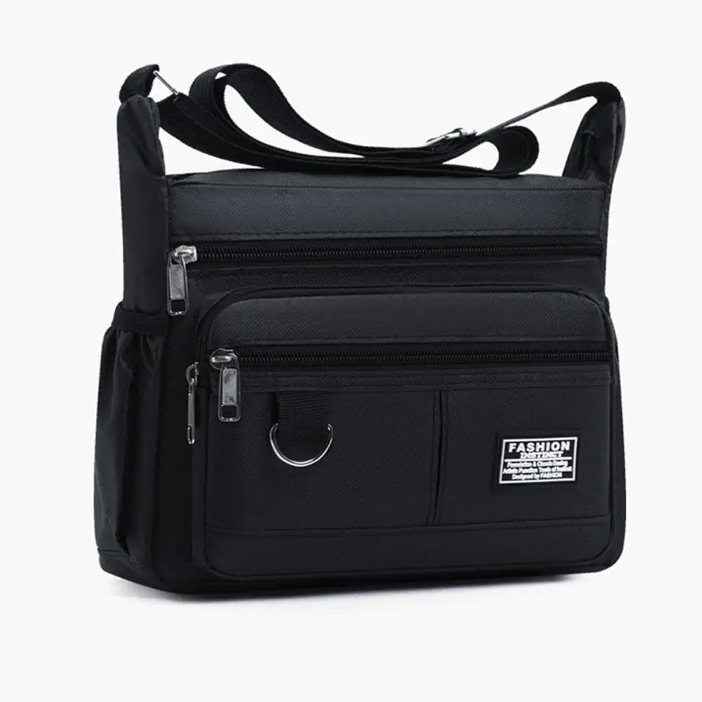 Bolso cruzado para hombre, bolsos de un solo hombro, bolsa de almacenamiento con múltiples bolsillos de gran capacidad, bolso de moda, bolsos cruzados de negocios