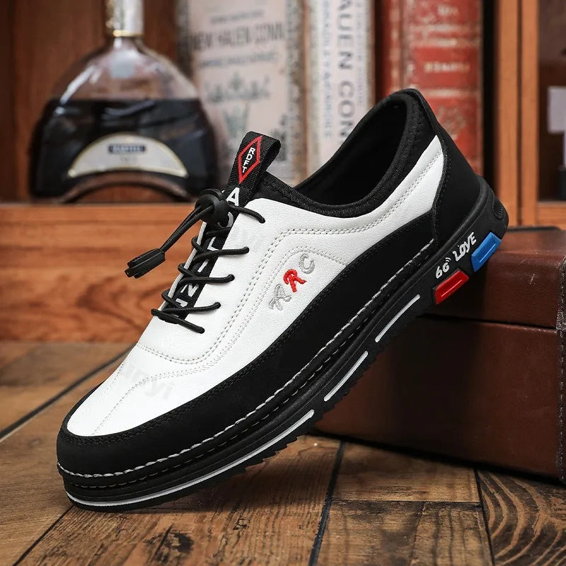 Zapatos informales para hombre, moda de otoño 2025, cómodos zapatos de negocios antideslizantes para hombre, calzado ligero de talla grande 39-44, zapatillas nuevas para hombre