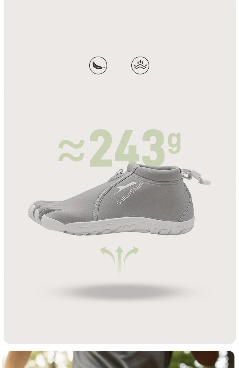 Zapatos de Neopreno de Cinco Dedos, Zapatillas de Agua Descalzas para Buceo, Voleibol de Playa y Caminatas en Arrecifes Costeros