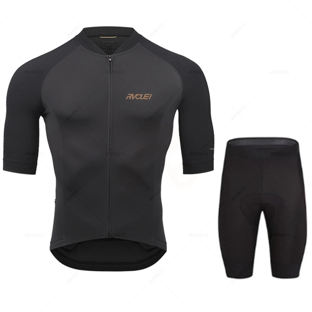2025 Rvouei Pro Team Ropa de bicicleta hombres nueva Ropa de bicicleta de carretera Ropa de carreras transpirable Ciclismo Jersey conjunto Ropa Ciclismo Maillot