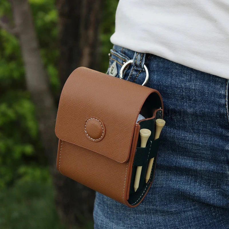 Funda para pelota de golf, riñonera de golf portátil, accesorios para carrito de golf, regalos de golf para hombres y mujeres