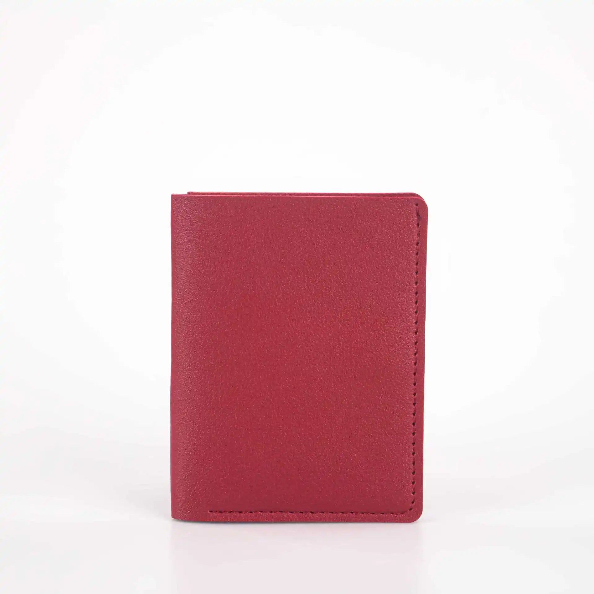 Cartera pequeña de cuero para hombre, monedero corto y sencillo para mujer, monedero ultrafino a la moda para tarjetas de crédito