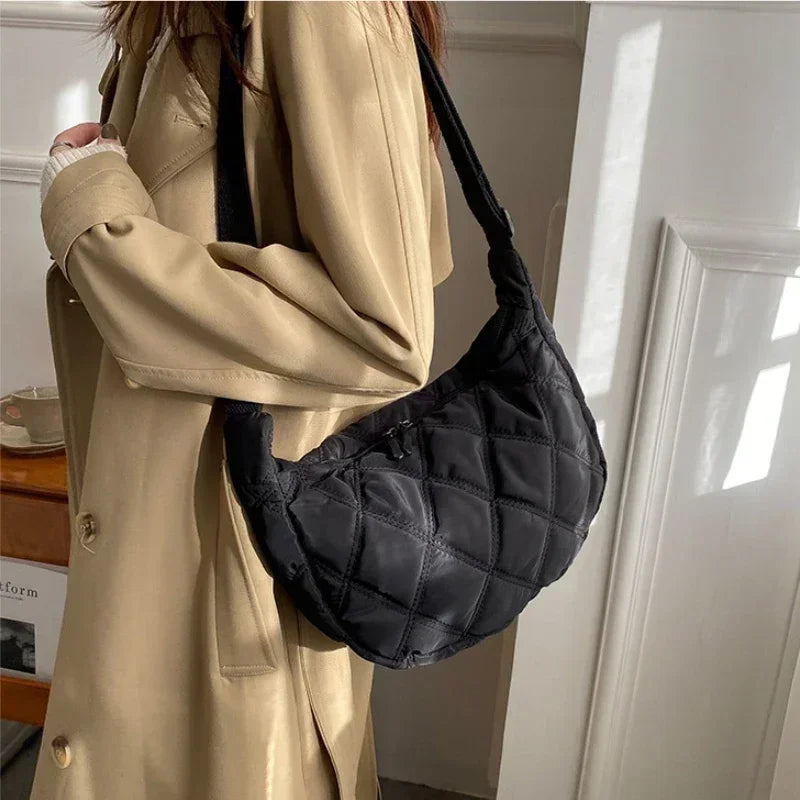 Bolsos cruzados bordados para mujer, bolsos de gran capacidad, bandolera de hombro, bolso de compras Hobos de moda Popular para mujer