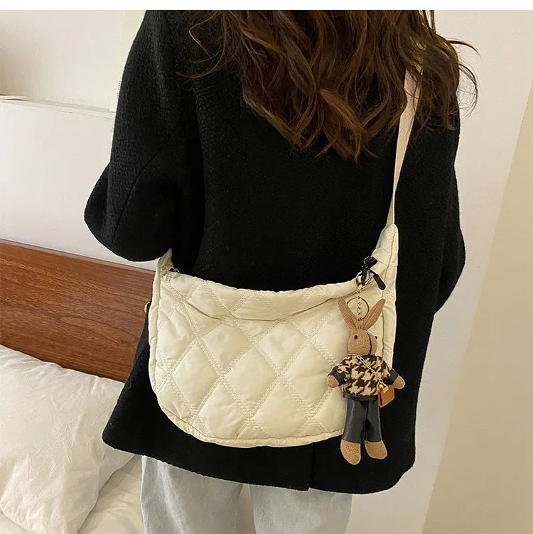 Bolsos cruzados bordados para mujer, bolsos de gran capacidad, bandolera de hombro, bolso de compras Hobos de moda Popular para mujer