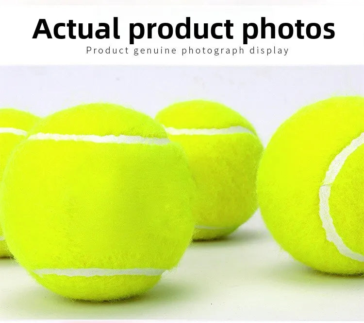 Paquete de 3 pelotas de tenis de críquet, pelotas de padel de alta elasticidad con 45% lana, estilo jaula duradera para entrenamiento y entretenimiento