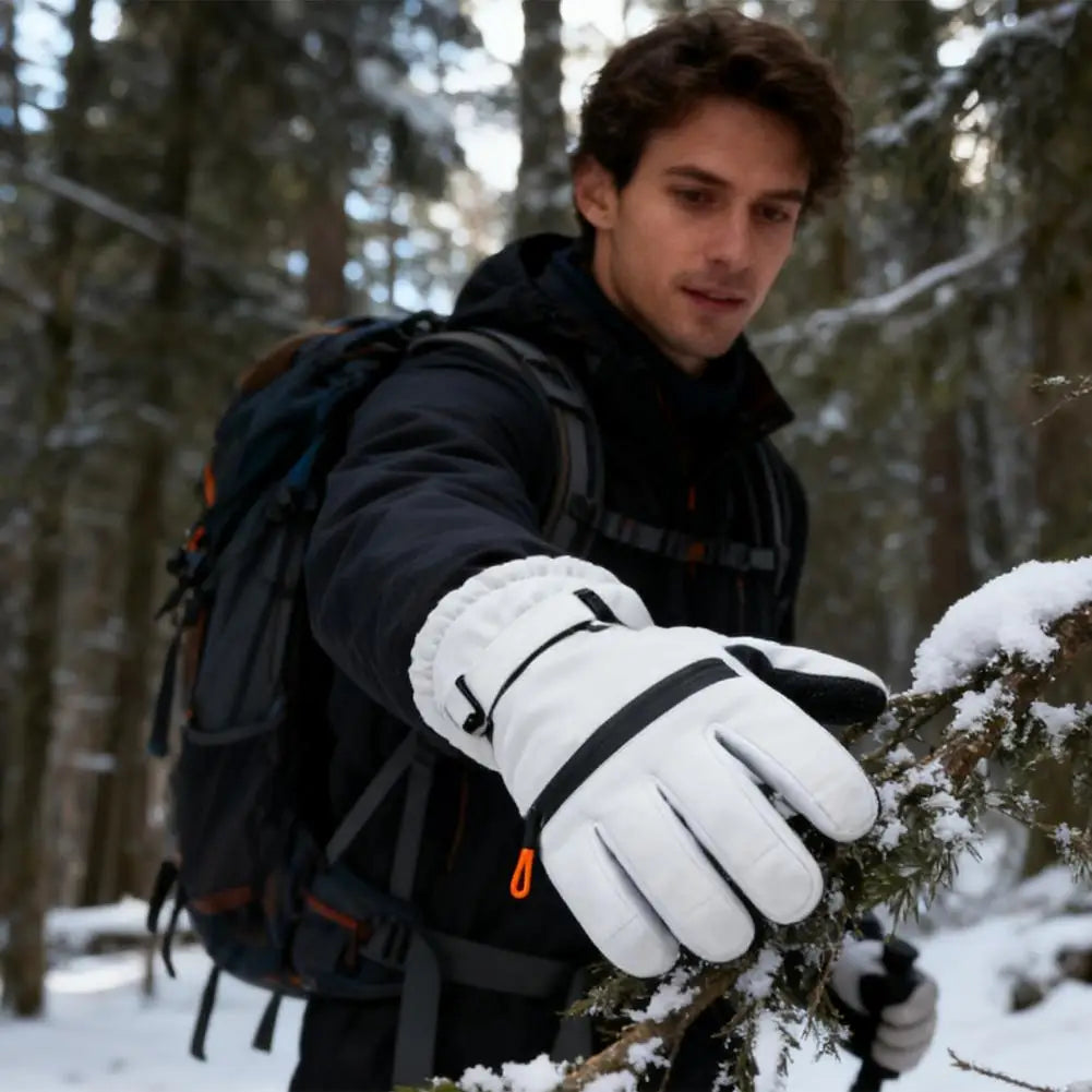 Guantes de esquí antideslizantes Guantes de esquí resistentes al desgaste Guantes de esquí de invierno para hombres y mujeres Pantalla táctil impermeable a prueba de viento para clima