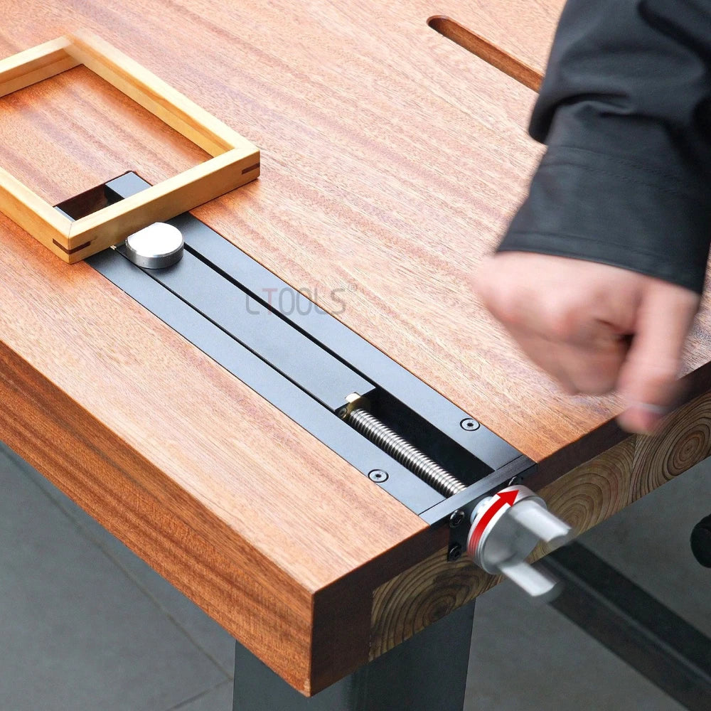 Abrazadera de tornillo de banco para carpintería, alicates de cola de mesa, accesorio de tornillo de banco de inercia de movimiento rápido multifuncional, alicates de aleación de aluminio de escritorio