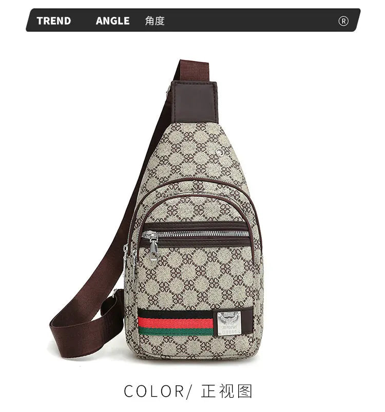 Bolso Mensajero Multifuncional para Hombre, Bolso de Hombro, Bolso Casual Cruzado con Orificio para Auriculares